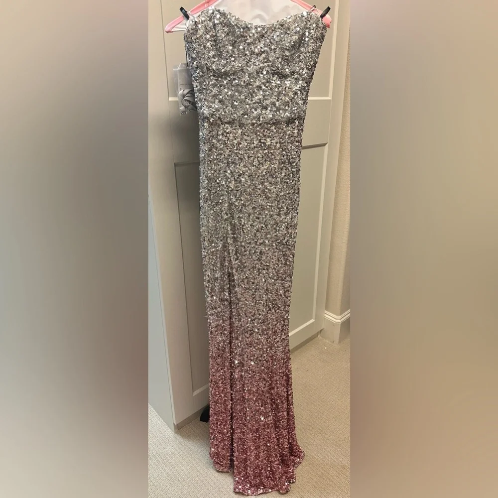 Dress The Population Sequin Gown-Small - Picture 3 of 9